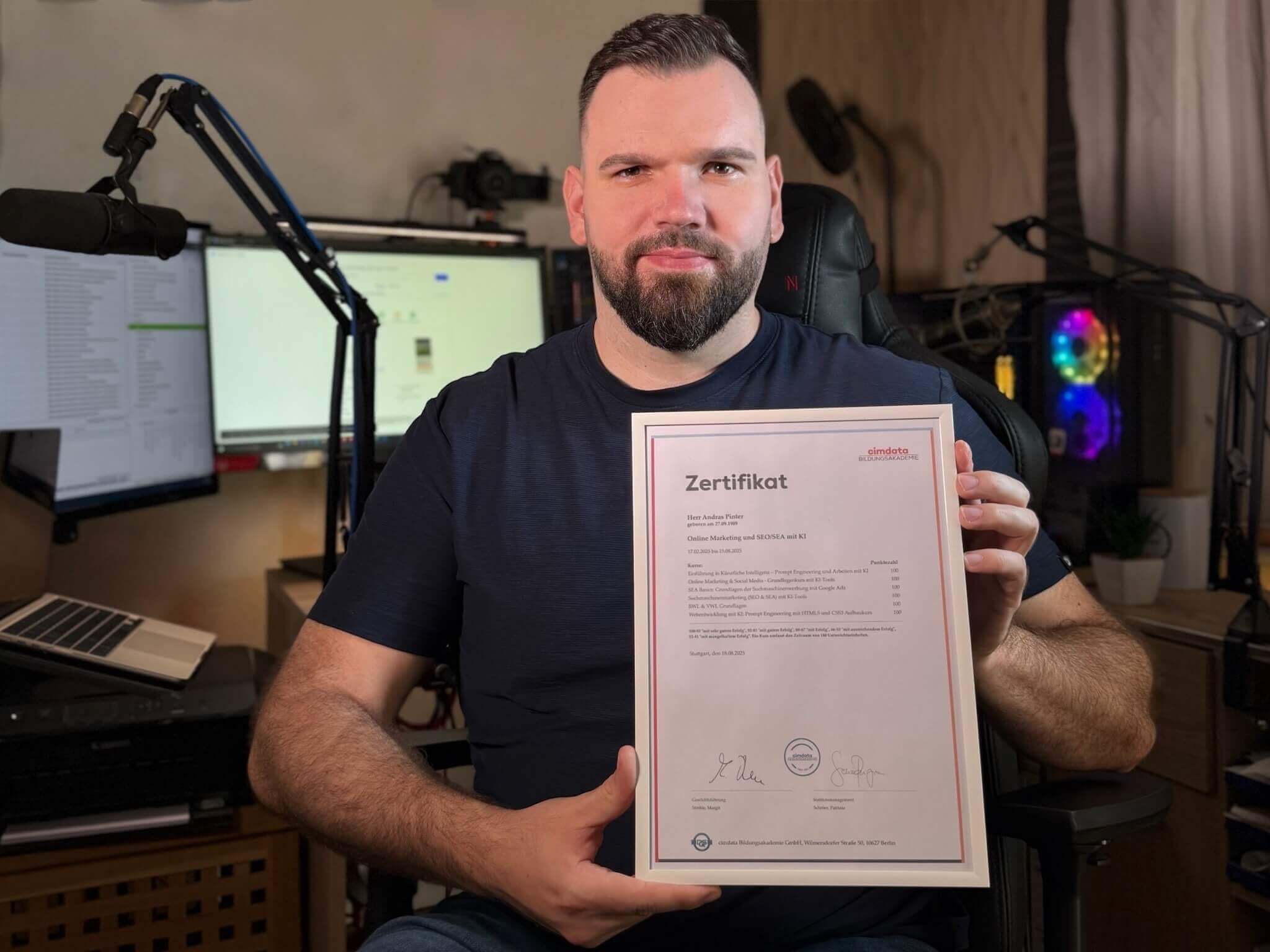 Andras Pinter – Junior SEO & GEO Specialist mit Zertifikat in Online Marketing und KI