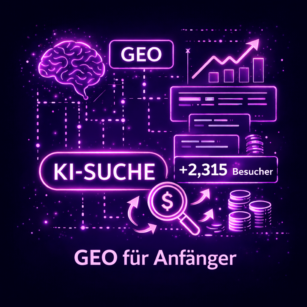 GEO für Anfänger – KI-Suche, Sichtbarkeit und kostenloser Traffic durch strukturierte Inhalte